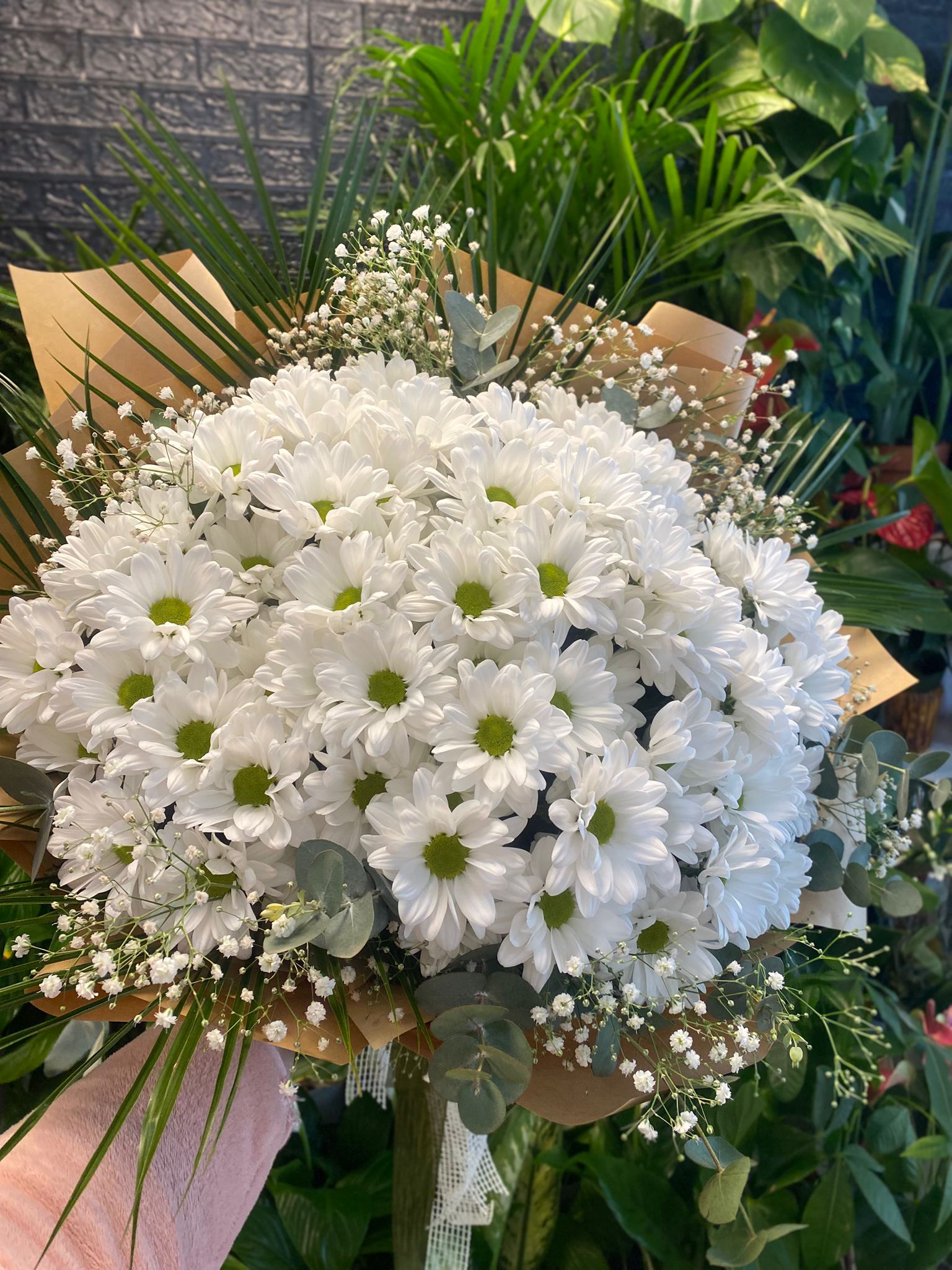 İthal Beyaz Papatya Buketi